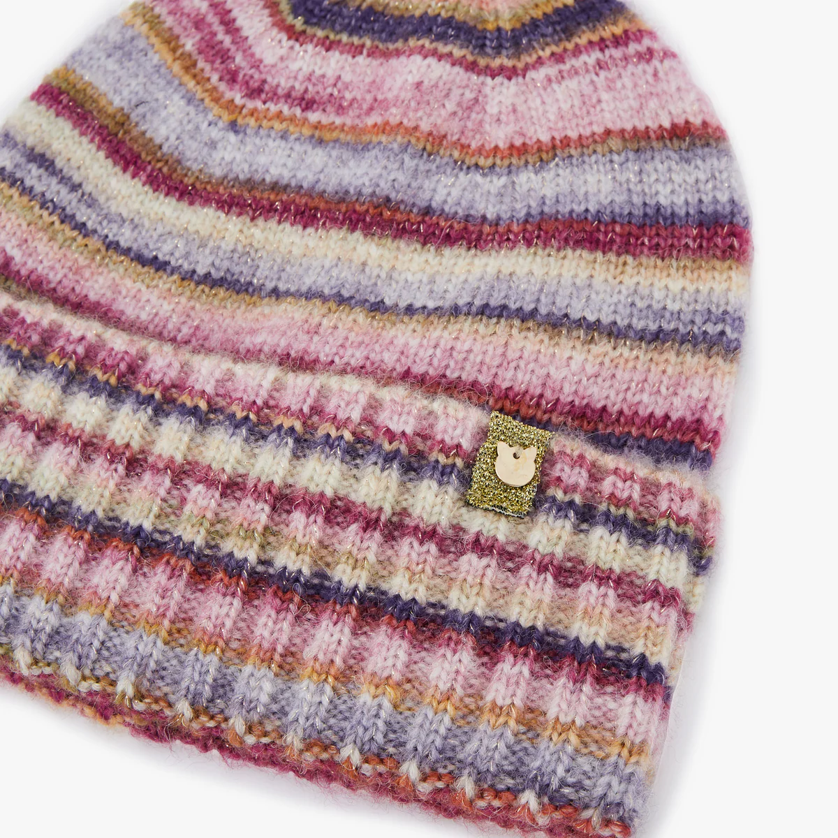 Bonnet à rayures multicolores Obrick - Image 2