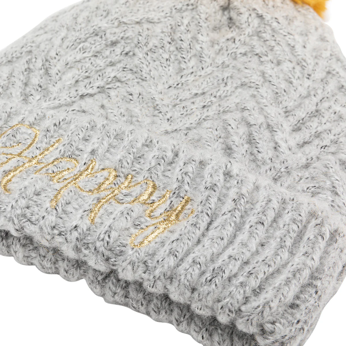 Bonnet en grosse maille gris Glouton - Image 3