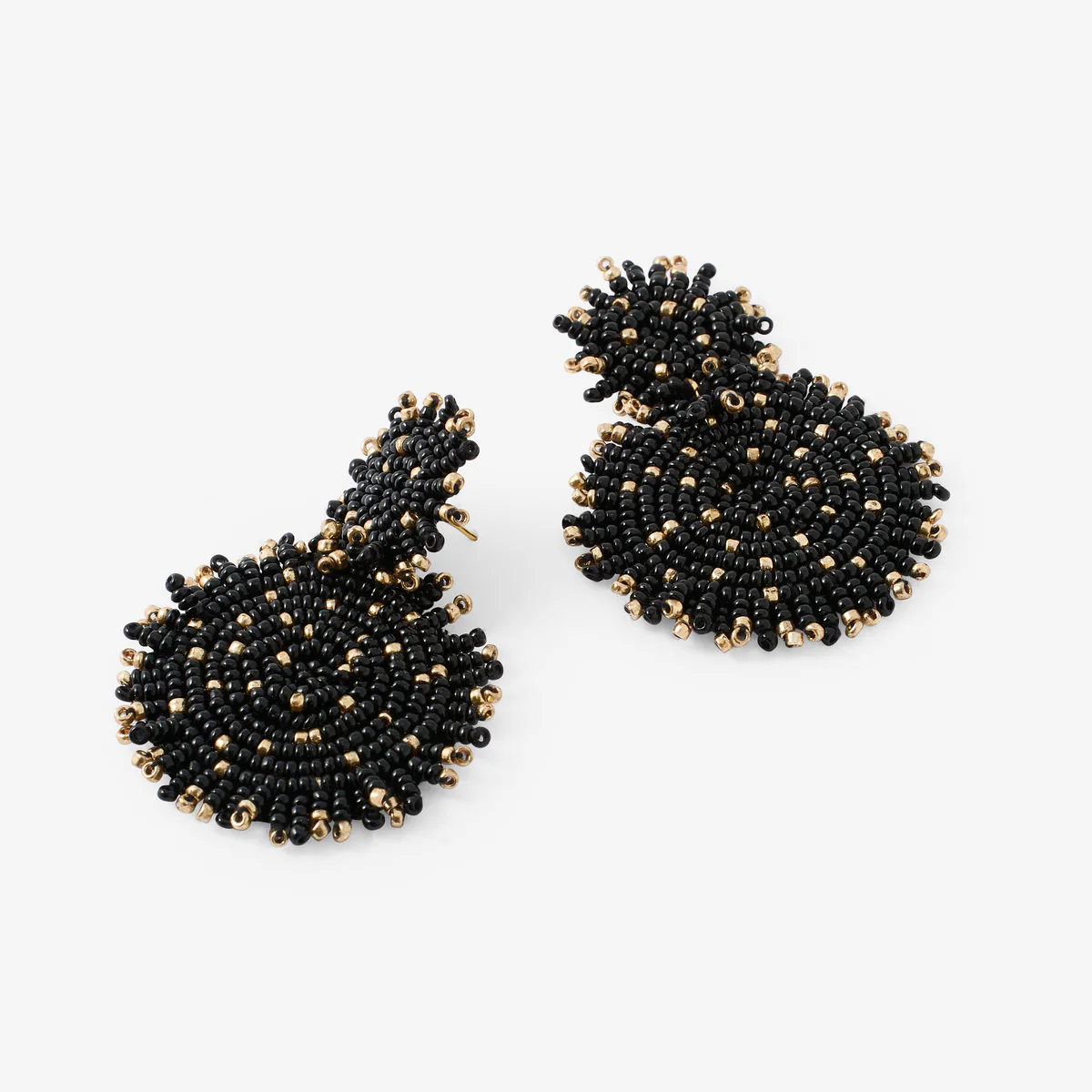 Boucles d’oreilles double rond volume - Image 2