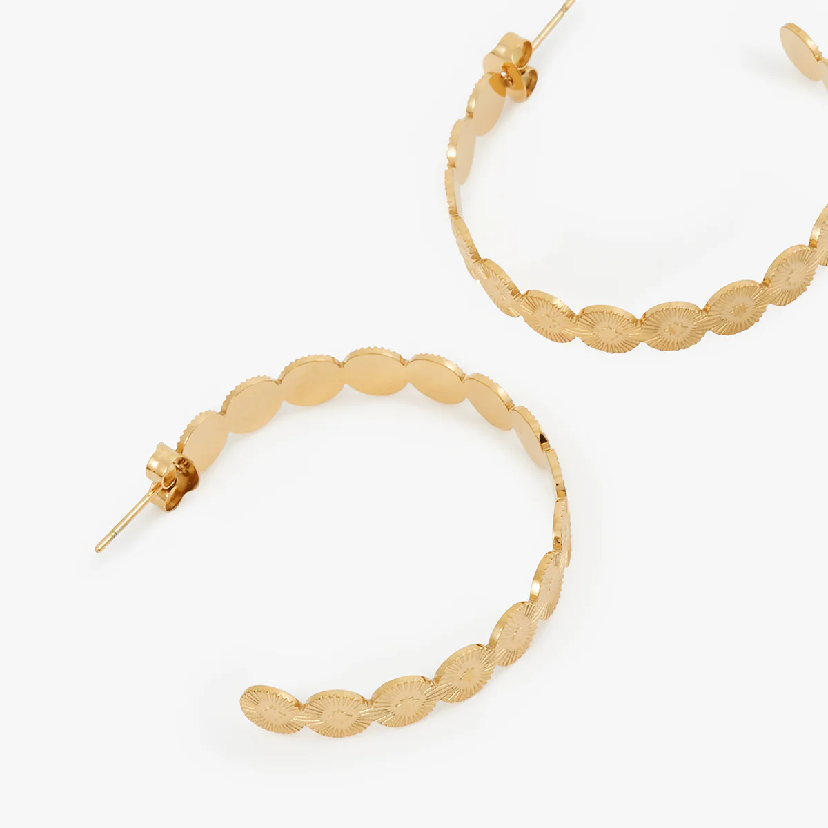 Boucles d'oreilles acier inoxydable - Image 2
