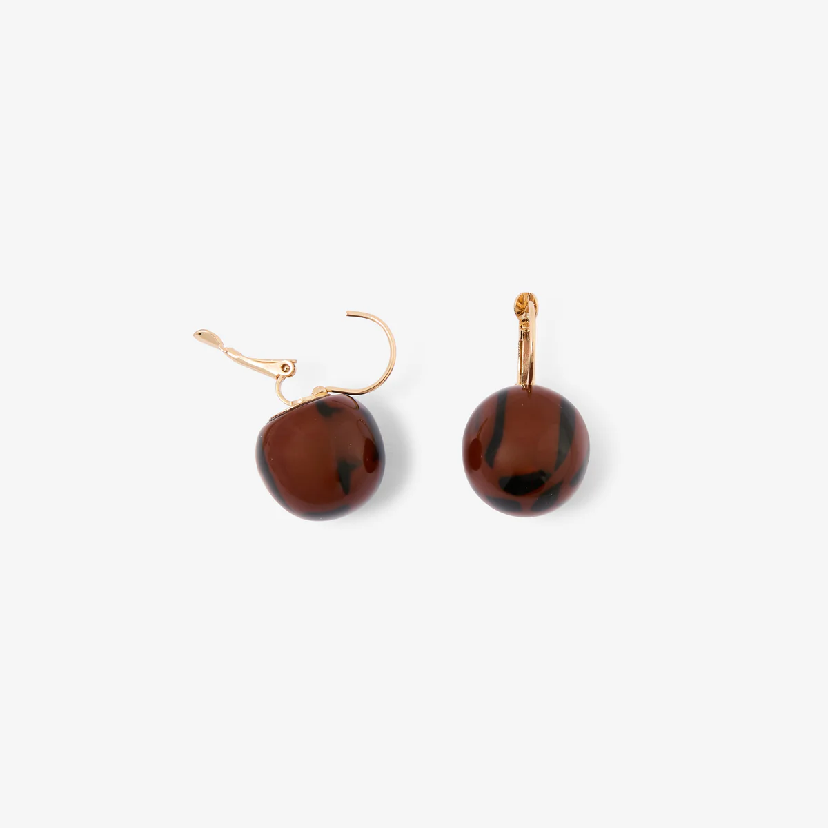 Boucles d'oreilles boules léopard Léopard félin - Image 2