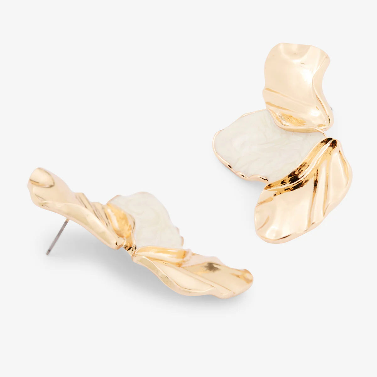 Boucles d'oreilles demi fleur - Image 3