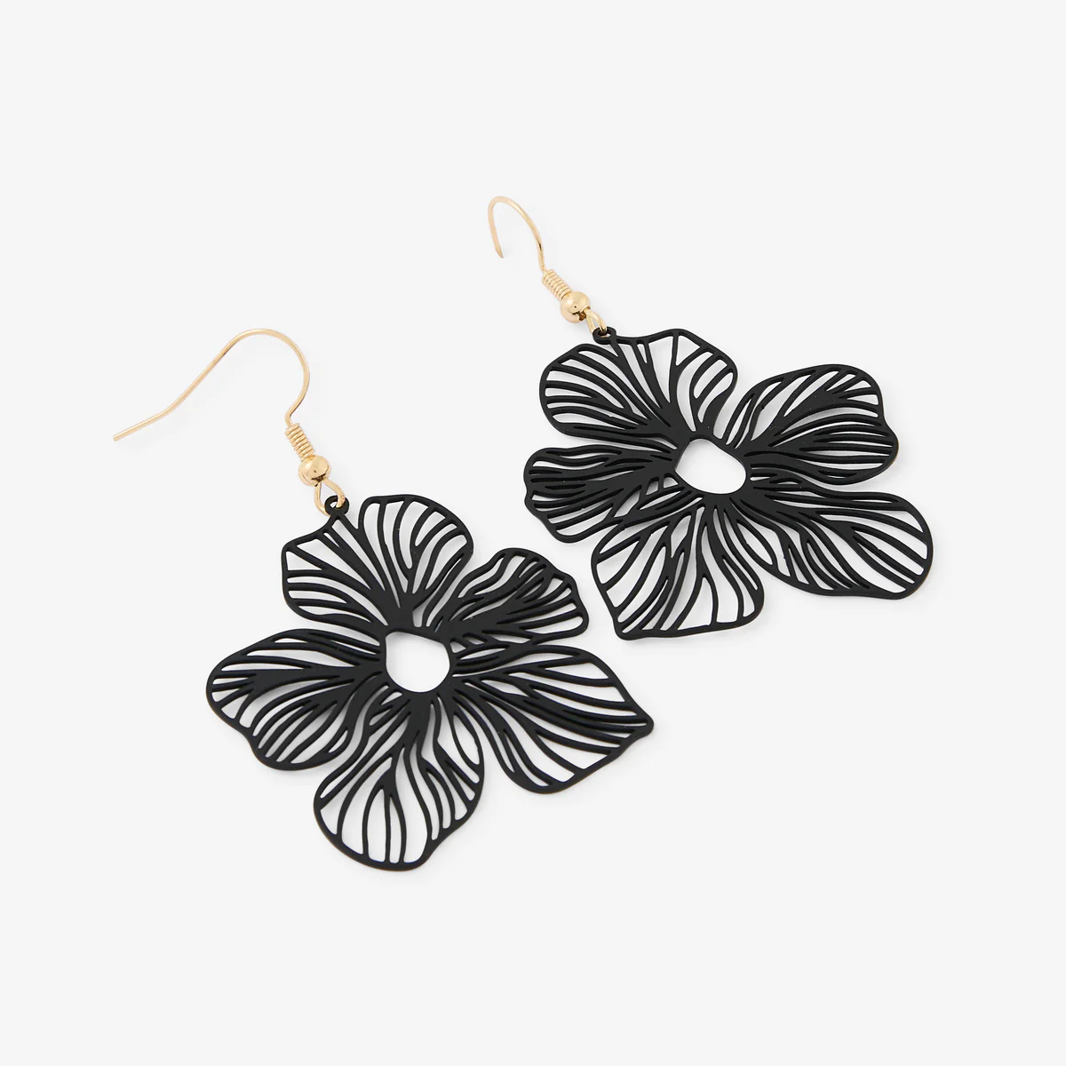 Boucles d'oreilles fleur en filigrane Romantique - Image 2