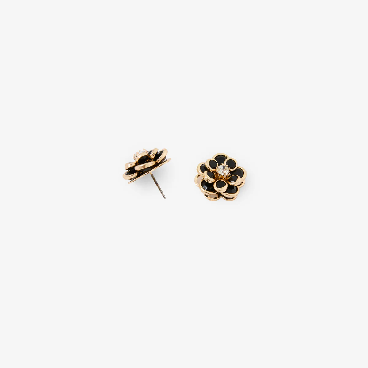 Boucles d'oreilles fleur perles facettées Romantique - Image 2