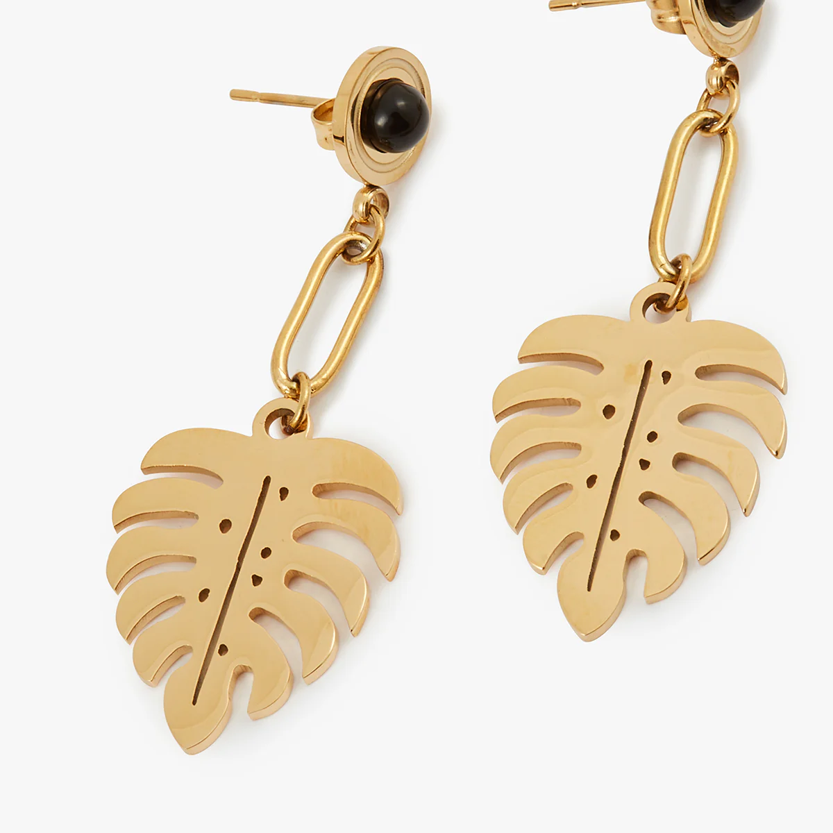 Boucles d'oreilles pendantes acier inoxydable - Image 2