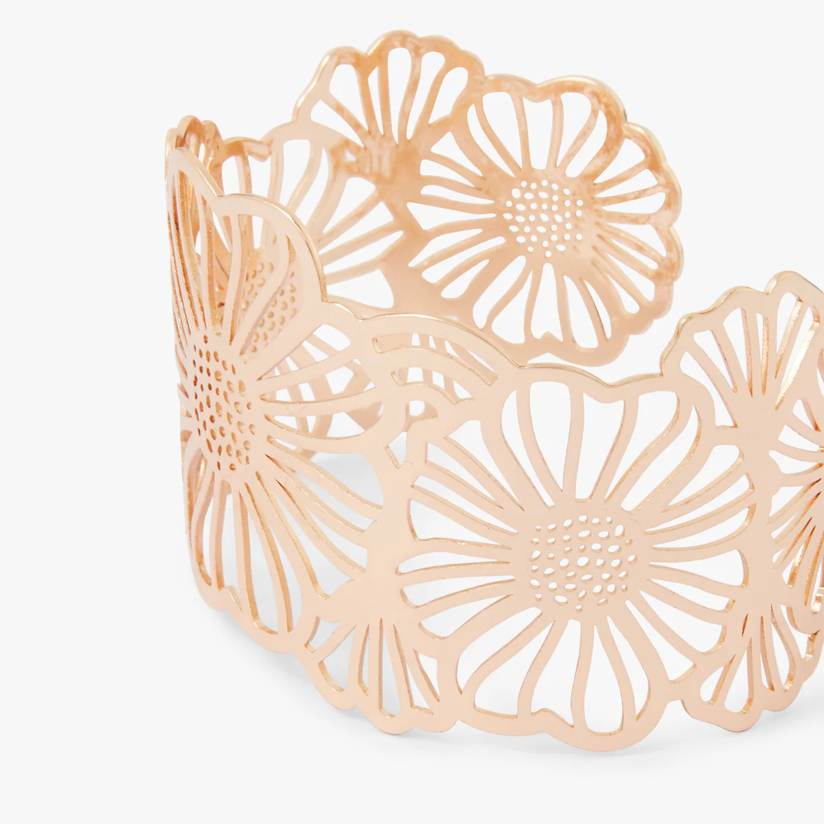 Bracelet manchette fleurs - Image 2
