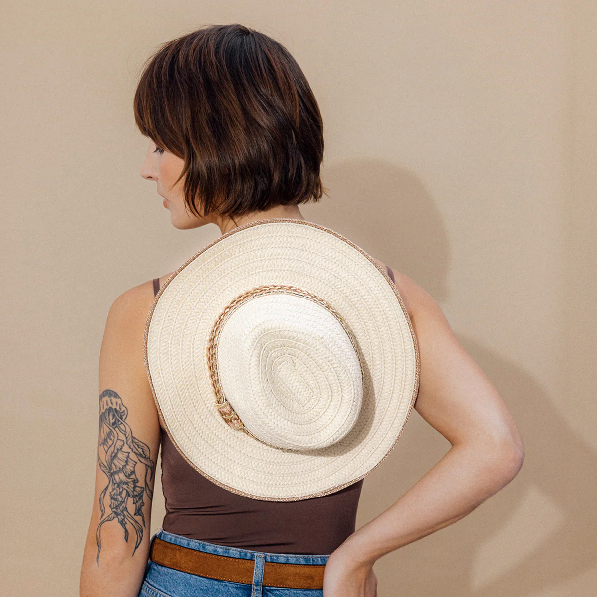 Chapeau beige Pimprenelle - Image 2