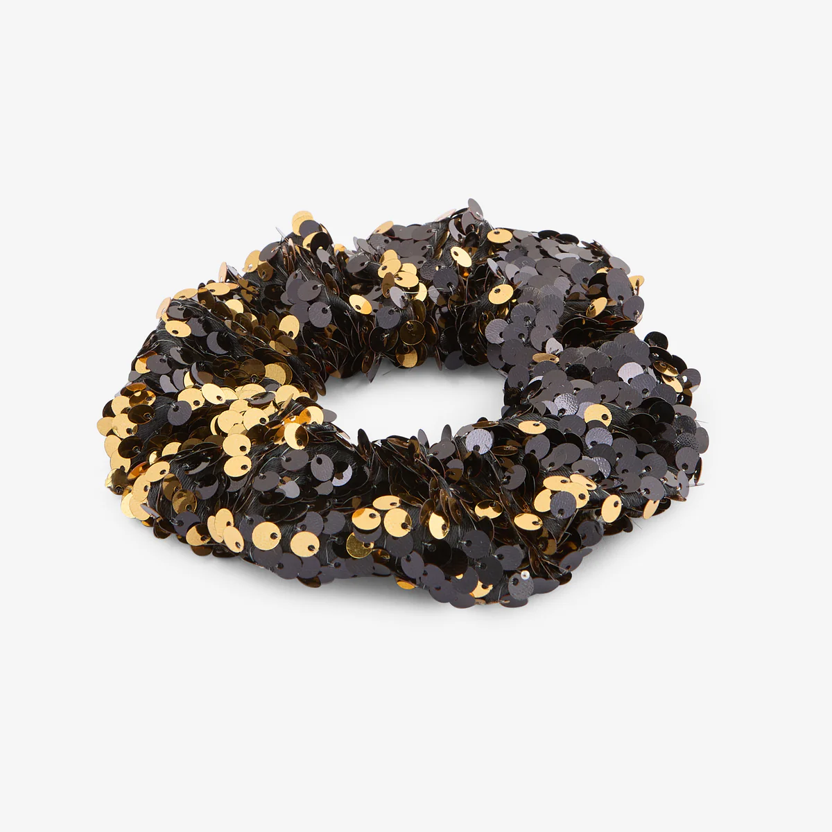 Chouchou à sequins bicolore - Image 2