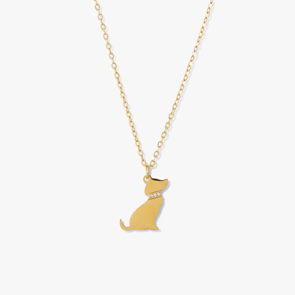 Collier pendentif chien Acier - Image 2