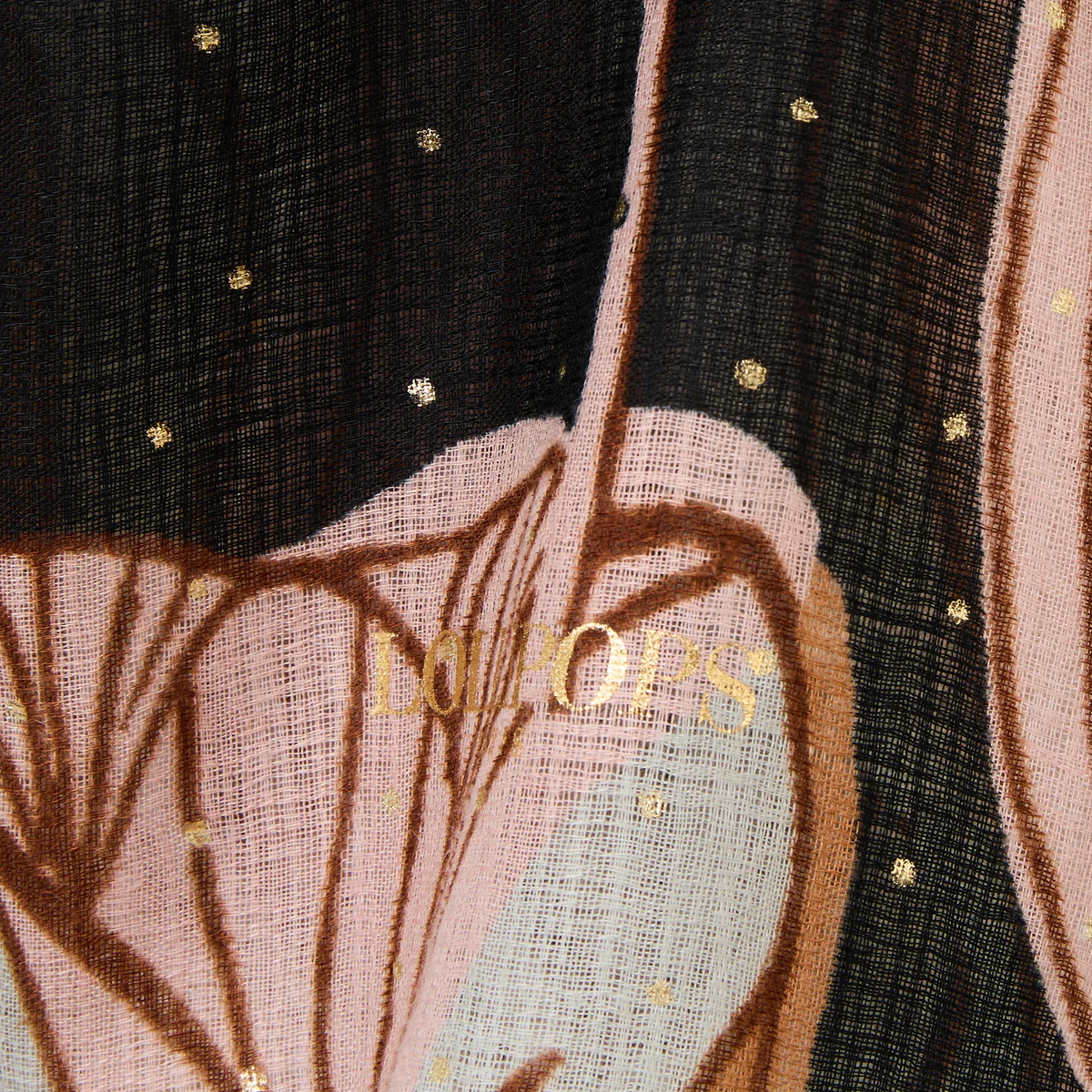 Foulard noir Riccarda - Image 2