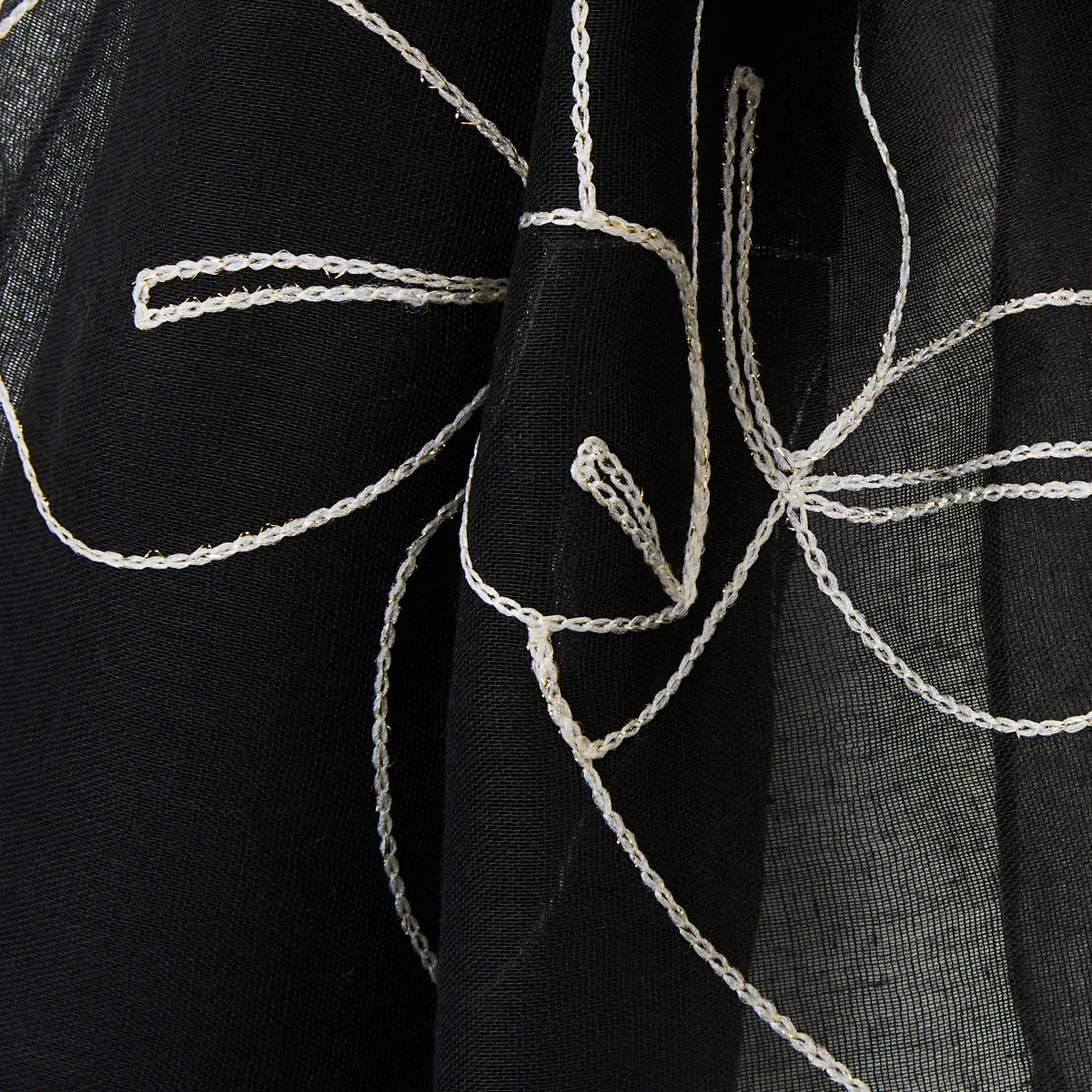 Foulard noir Robertina - Image 2