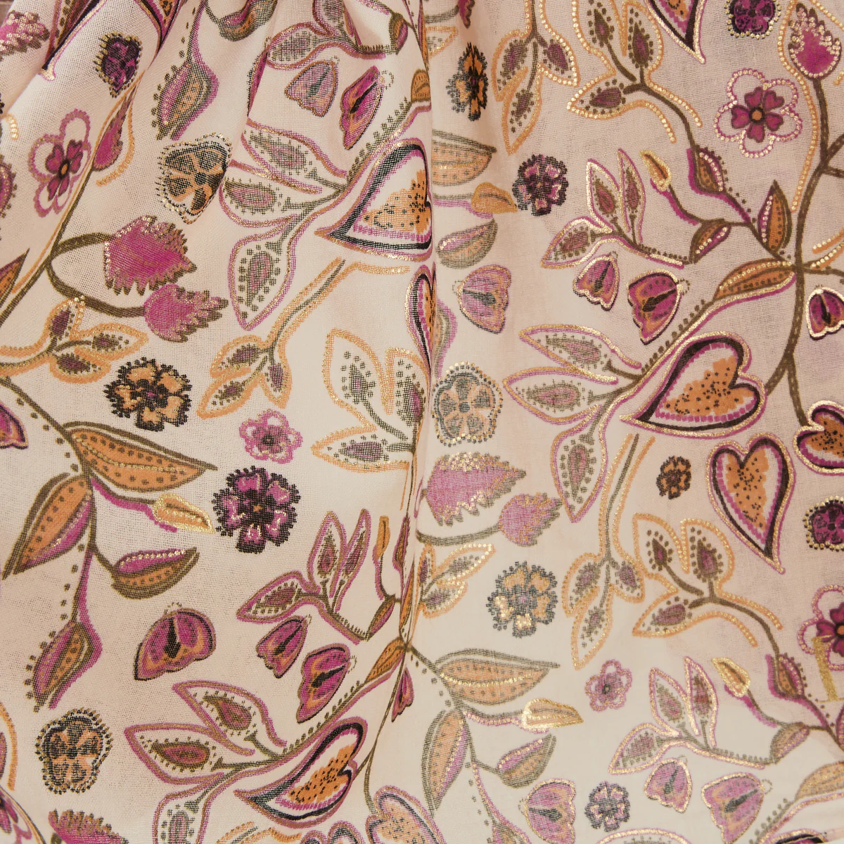 Foulard rectangulaire beige Nedde - Image 2
