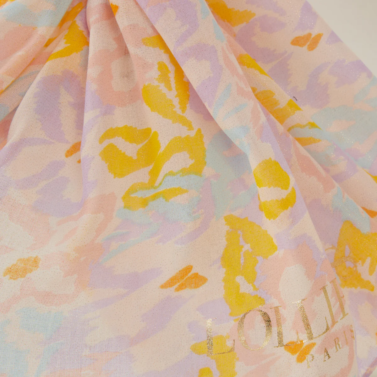 Foulard rectangulaire jaune Neau - Image 2