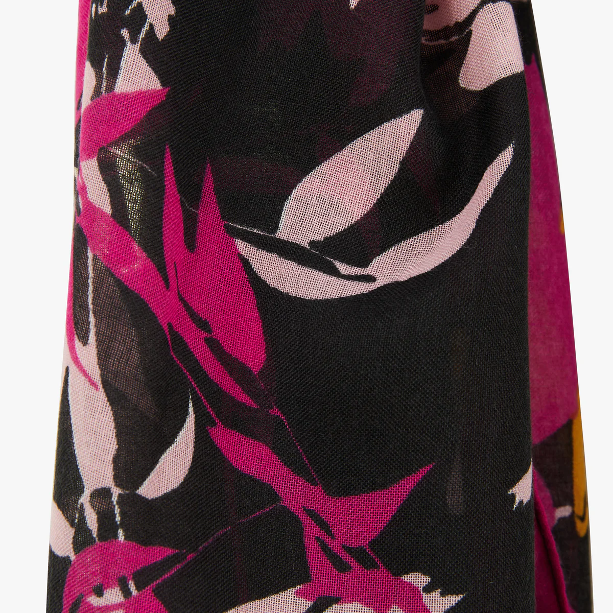 Foulard rectangulaire noir Orsonette - Image 3