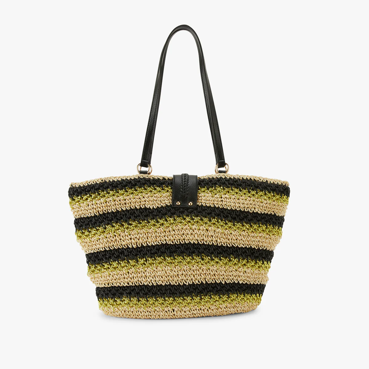 Grand panier paille noir Nicolosi Paille - Image 2