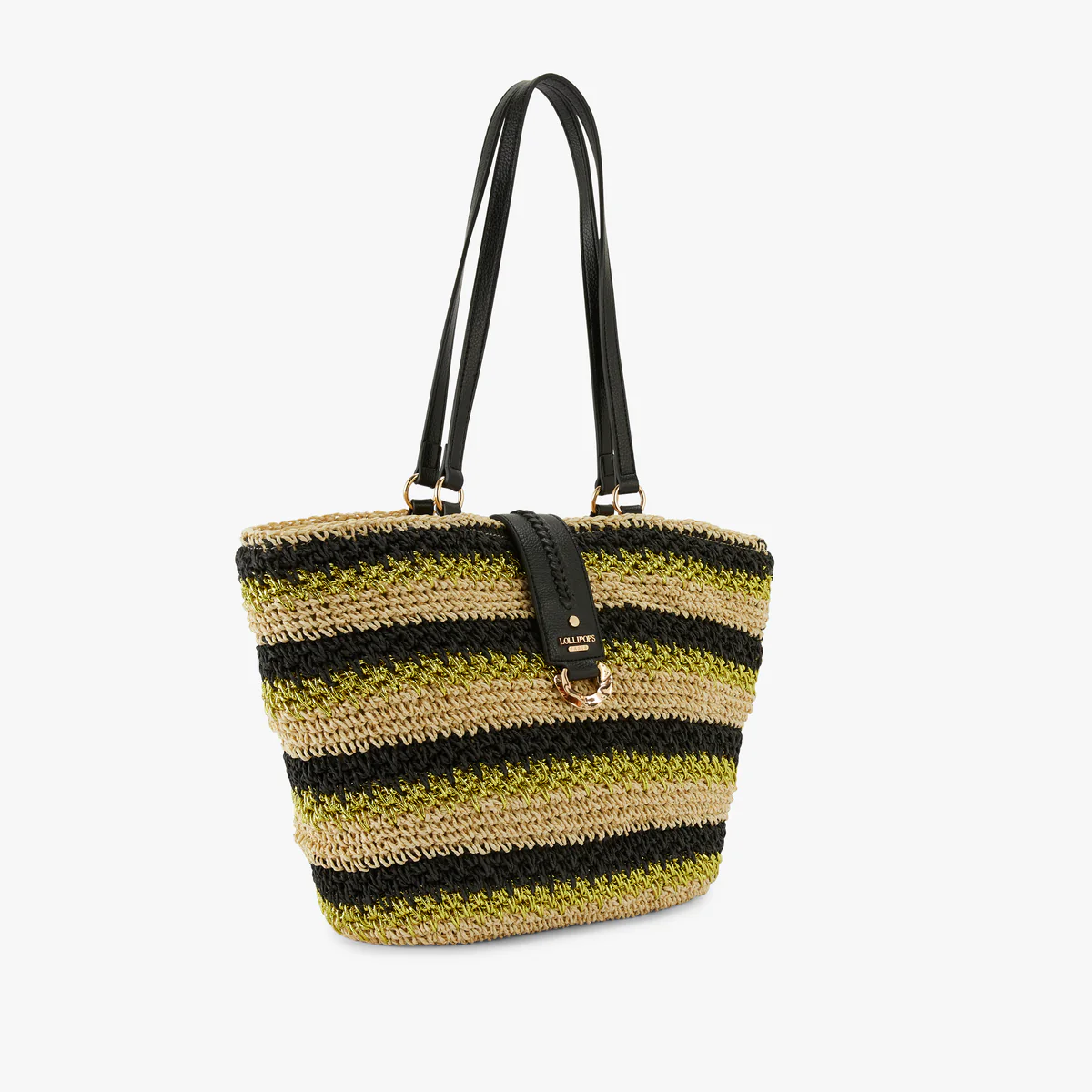 Grand panier paille noir Nicolosi Paille - Image 3