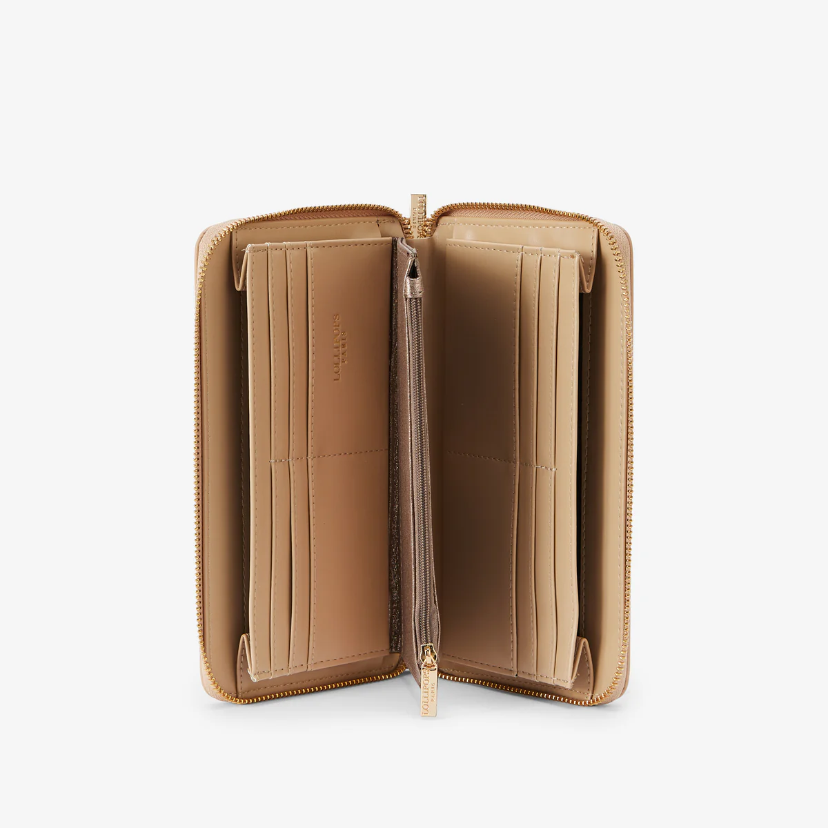 Grand portefeuille beige Rosabelle - Image 5