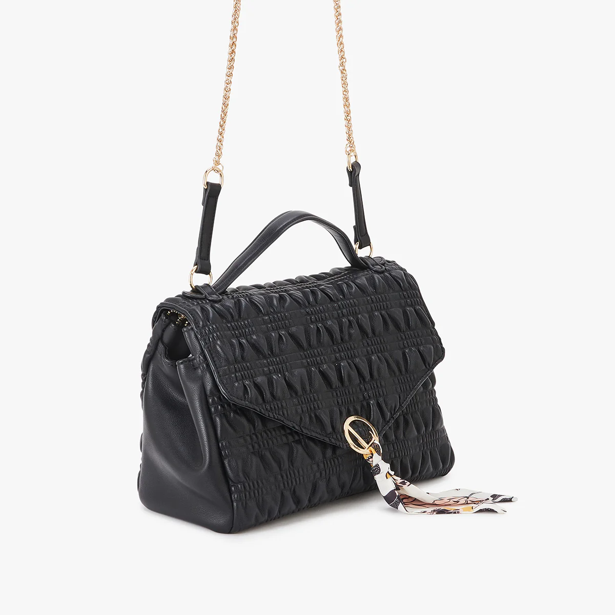 Grand sac bandoulière noir Lixa - Image 3