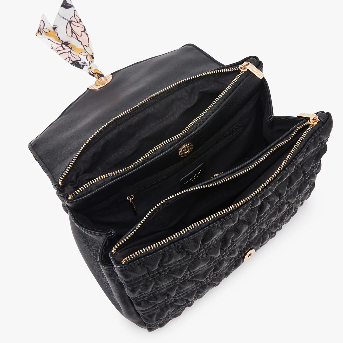 Grand sac bandoulière noir Lixa - Image 4