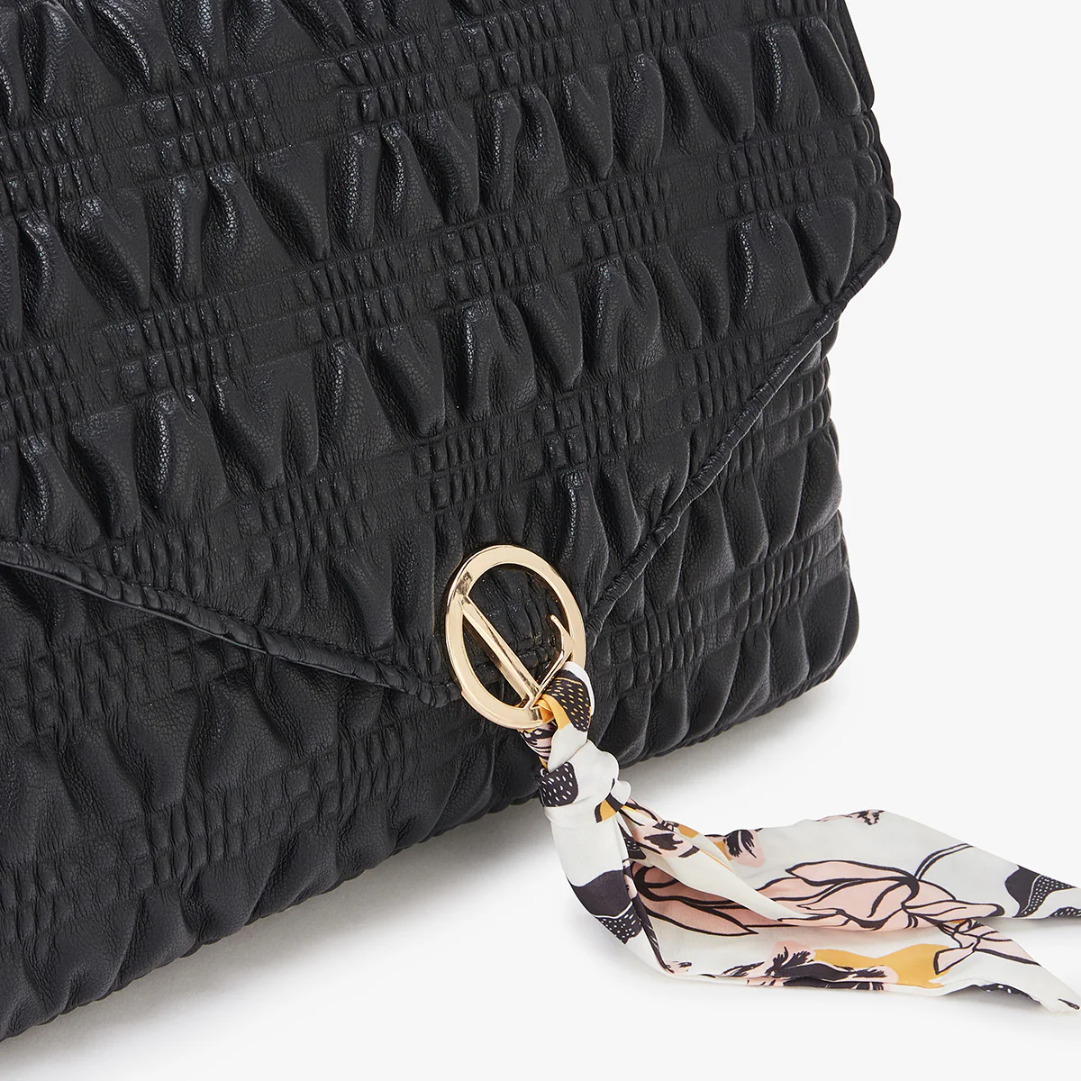 Grand sac bandoulière noir Lixa - Image 5