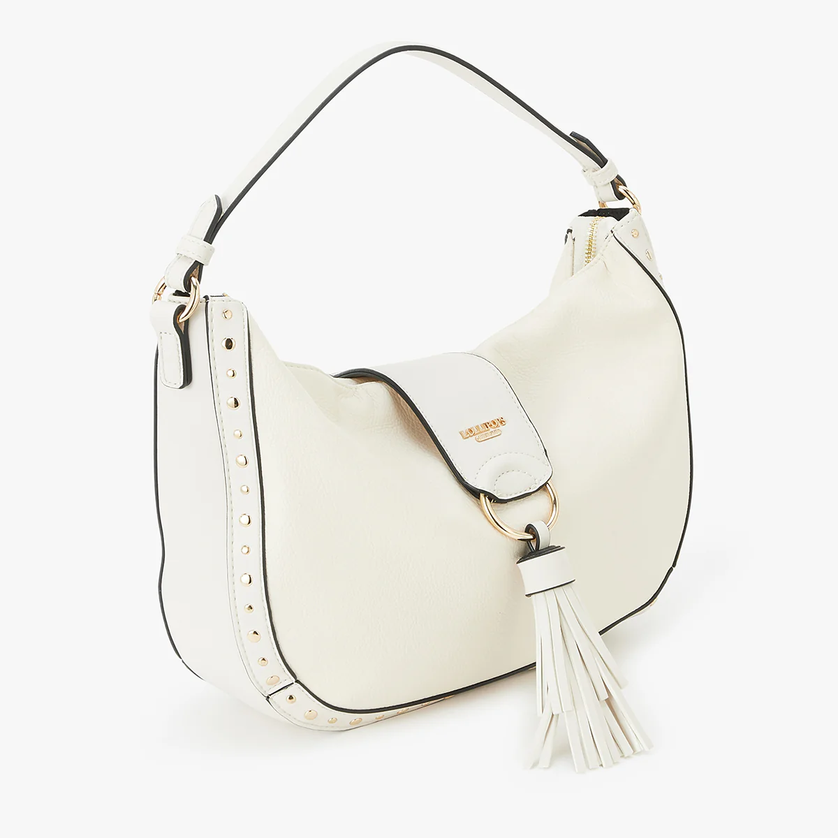 Grand sac hobo blanc Lano - Image 3