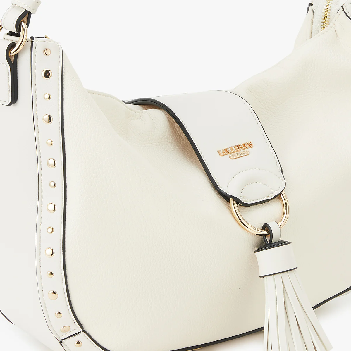 Grand sac hobo blanc Lano - Image 5