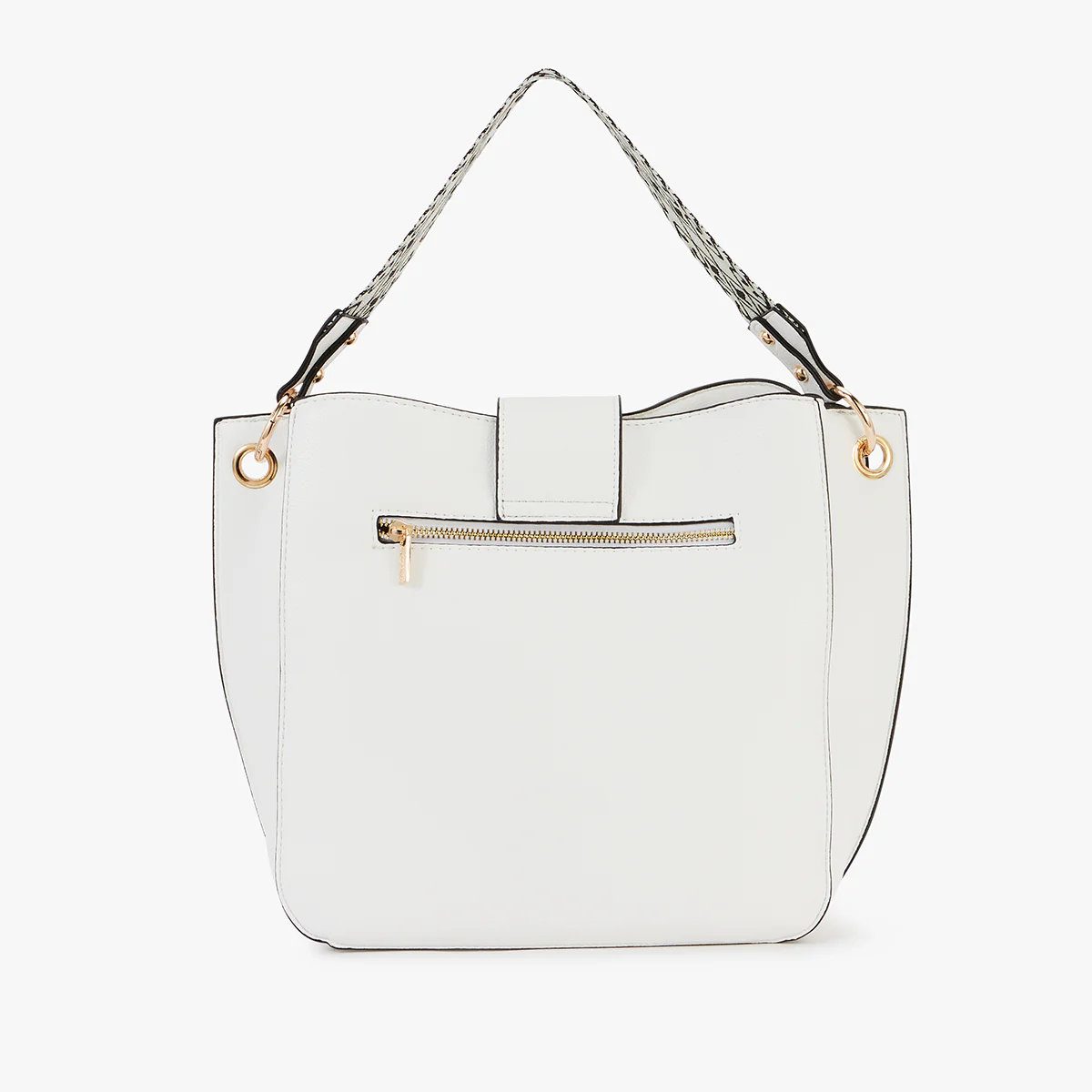 Grand sac hobo blanc Letia - Image 2