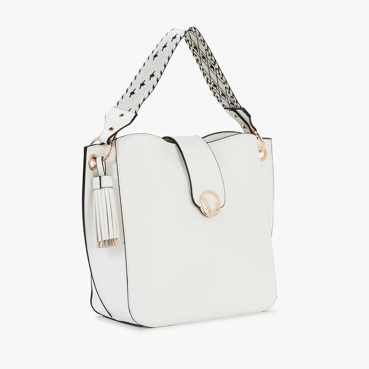 Grand sac hobo blanc Letia - Image 3
