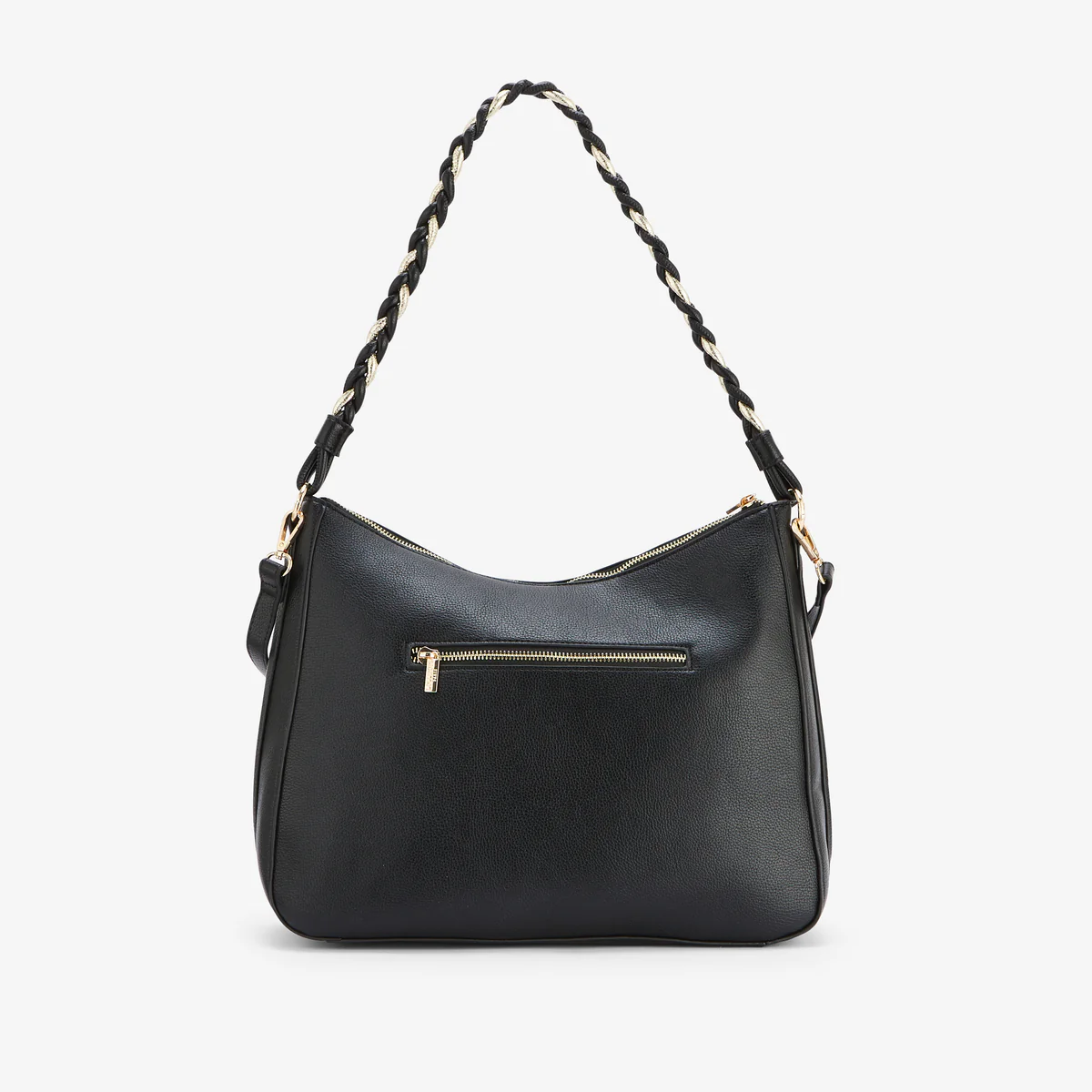 Grand sac hobo noir Rosazia - Image 2