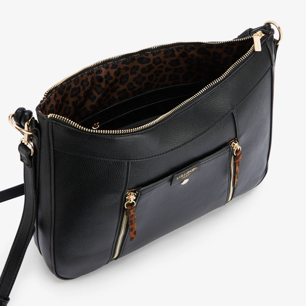 Grand sac hobo noir Rosazia - Image 4