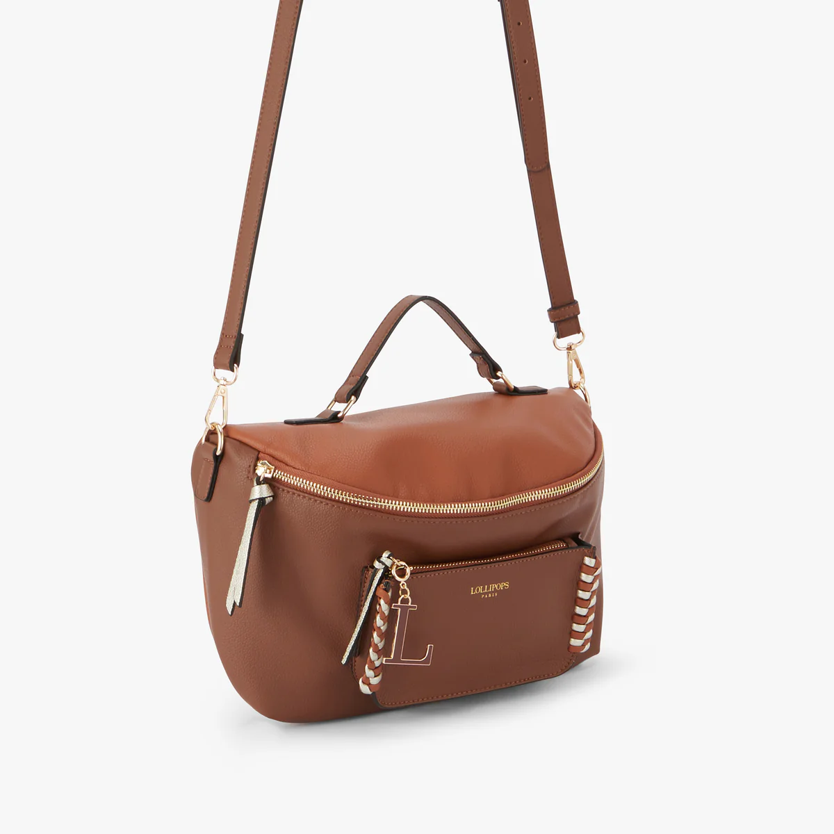 Grand sac porté épaule camel Oudry - Image 3