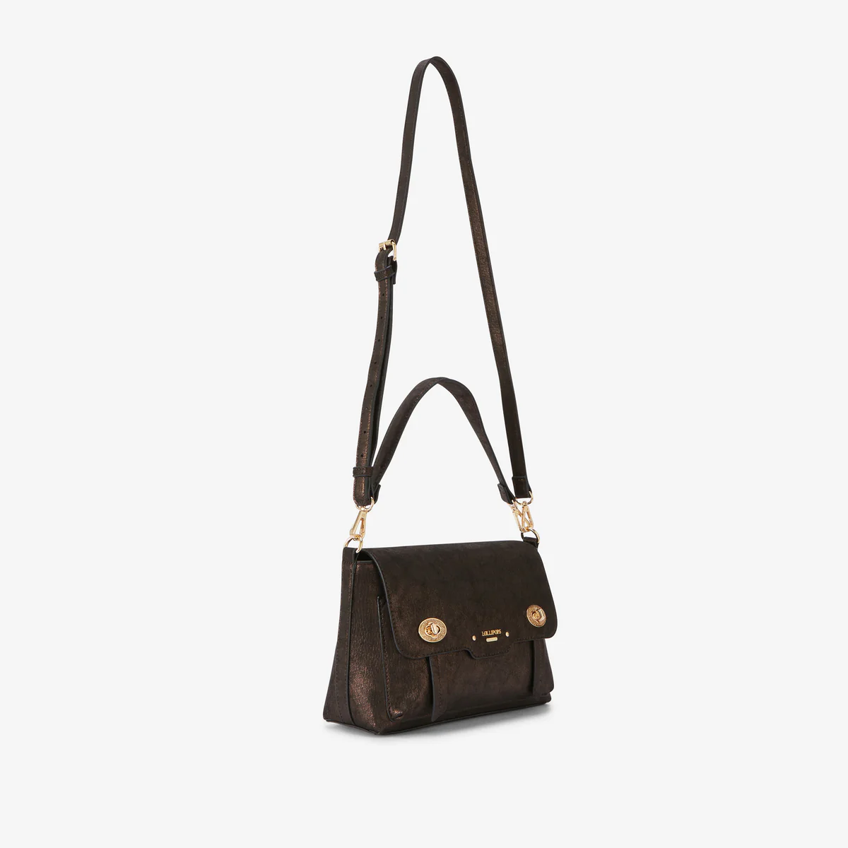 Grand sac porté épaule marron Roselyne - Image 3