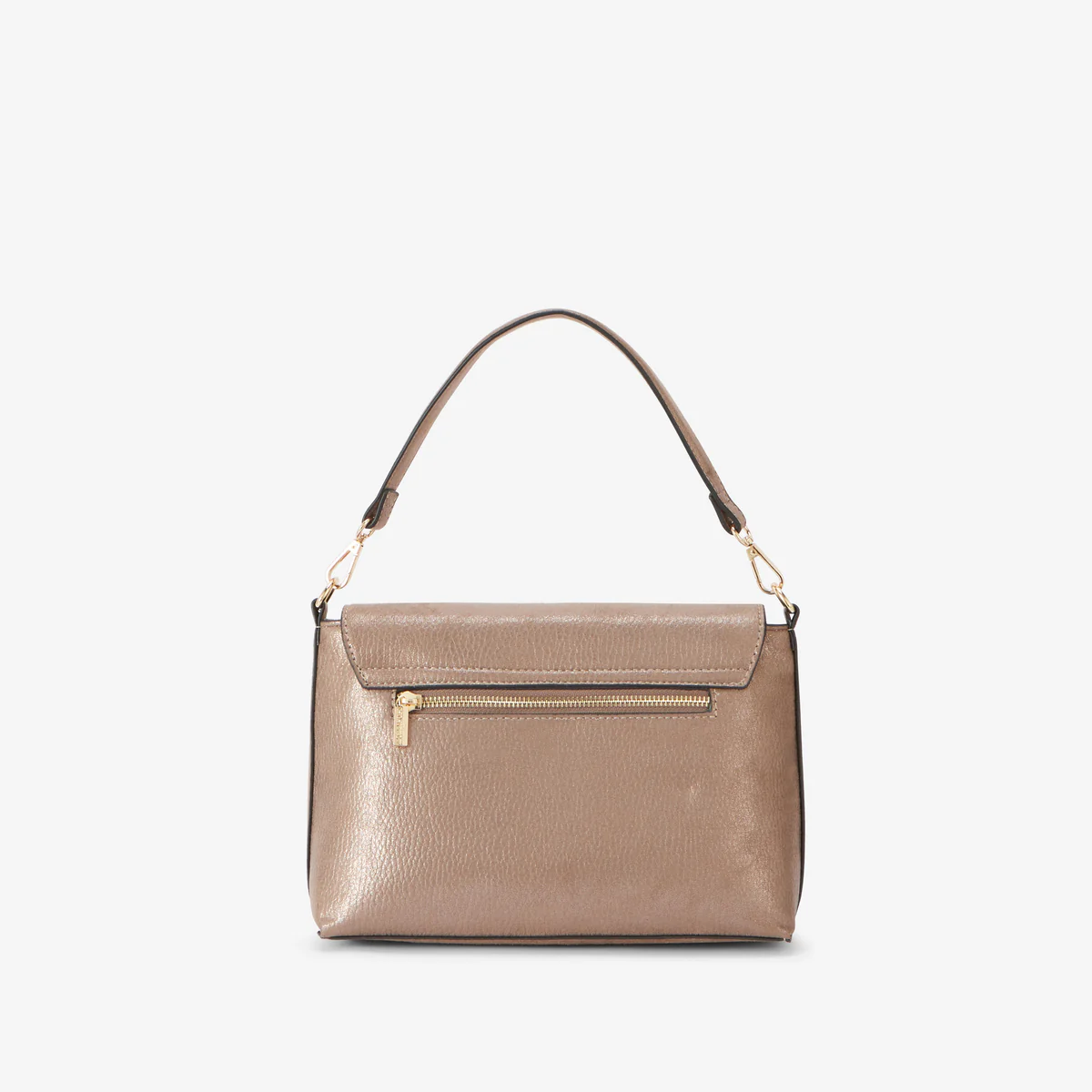 Grand sac porté épaule taupe Roselyne - Image 2