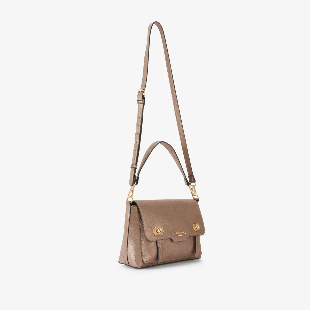Grand sac porté épaule taupe Roselyne - Image 3