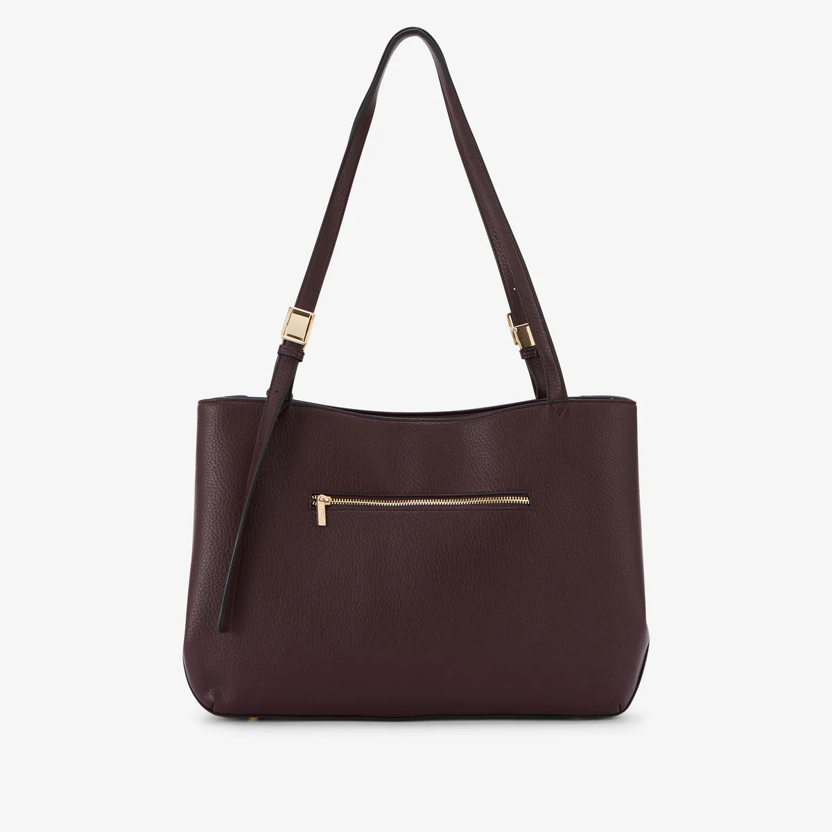 Grand sac shopper bordeaux Raven - Image 3