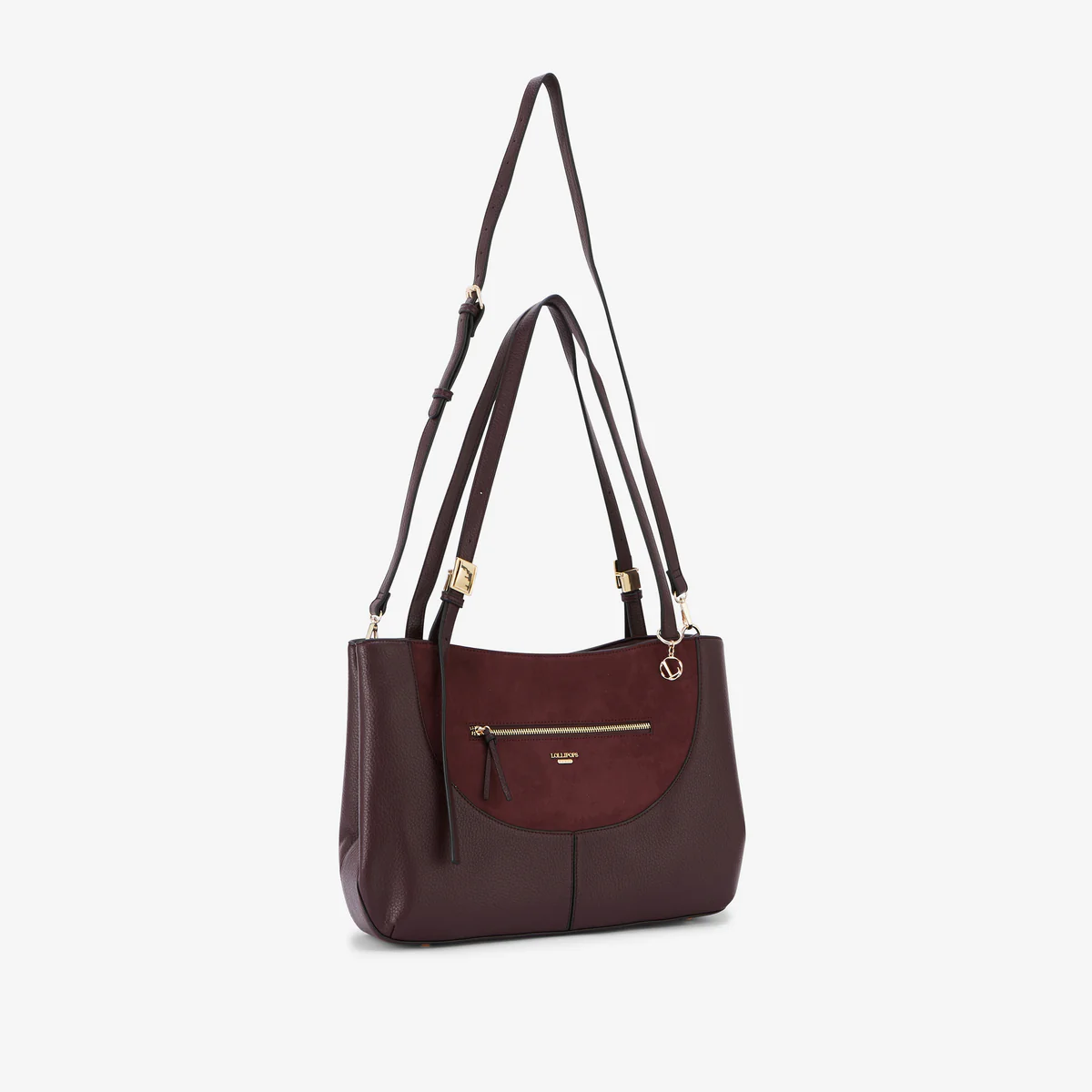 Grand sac shopper bordeaux Raven - Image 4