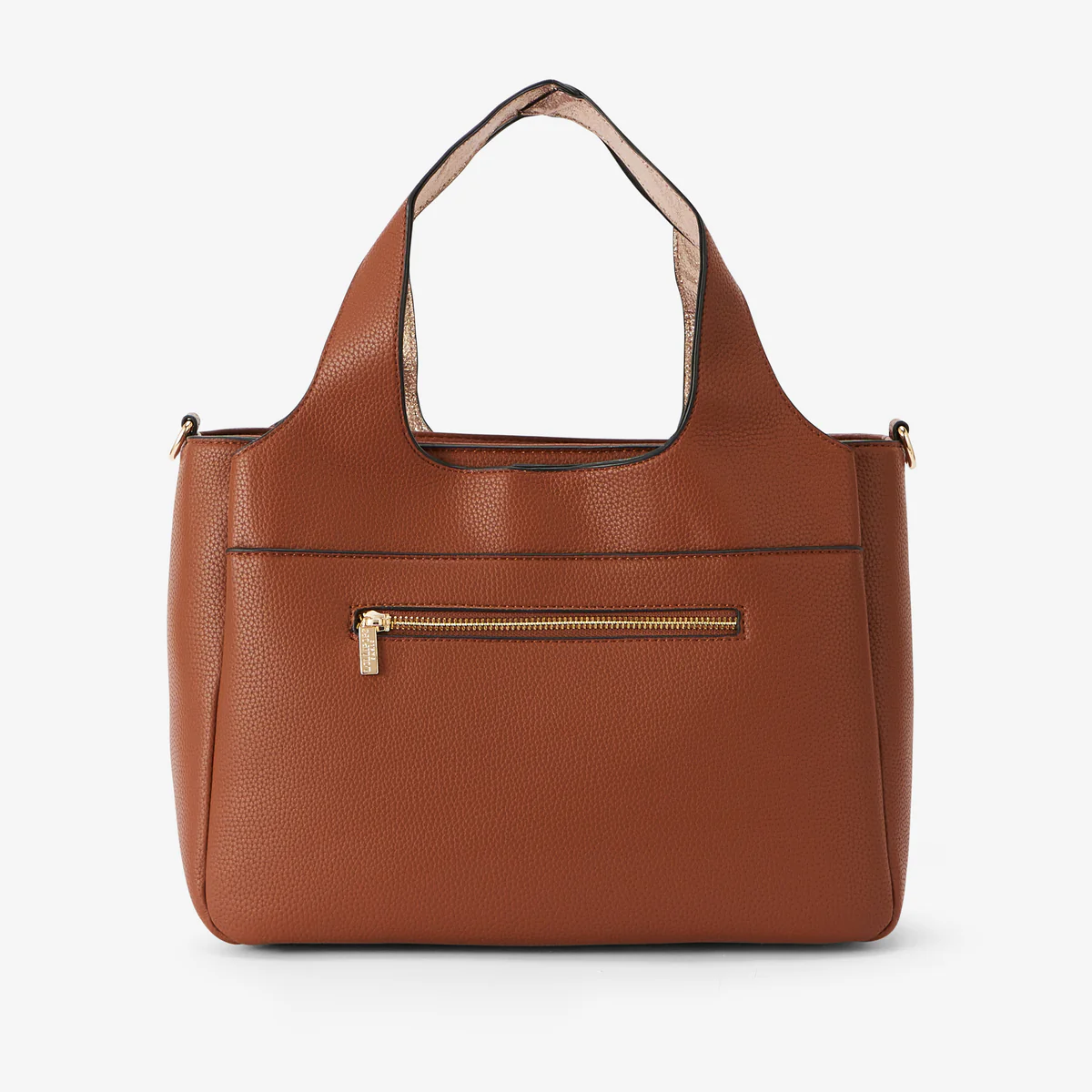 Grand sac shopper camel Romana - Image 3