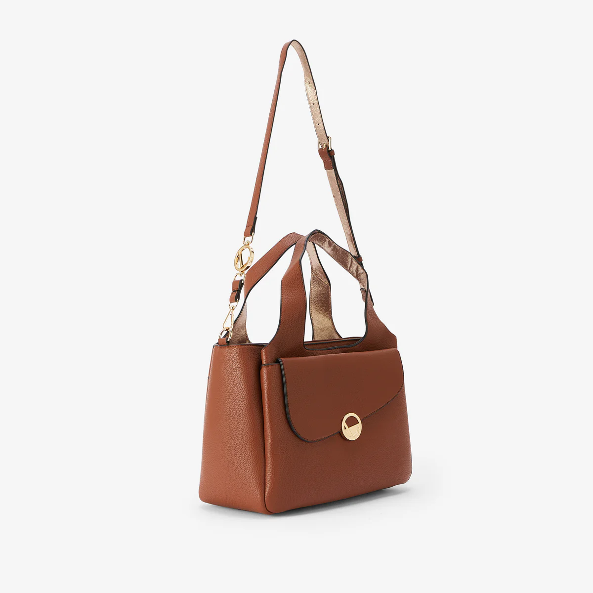 Grand sac shopper camel Romana - Image 4
