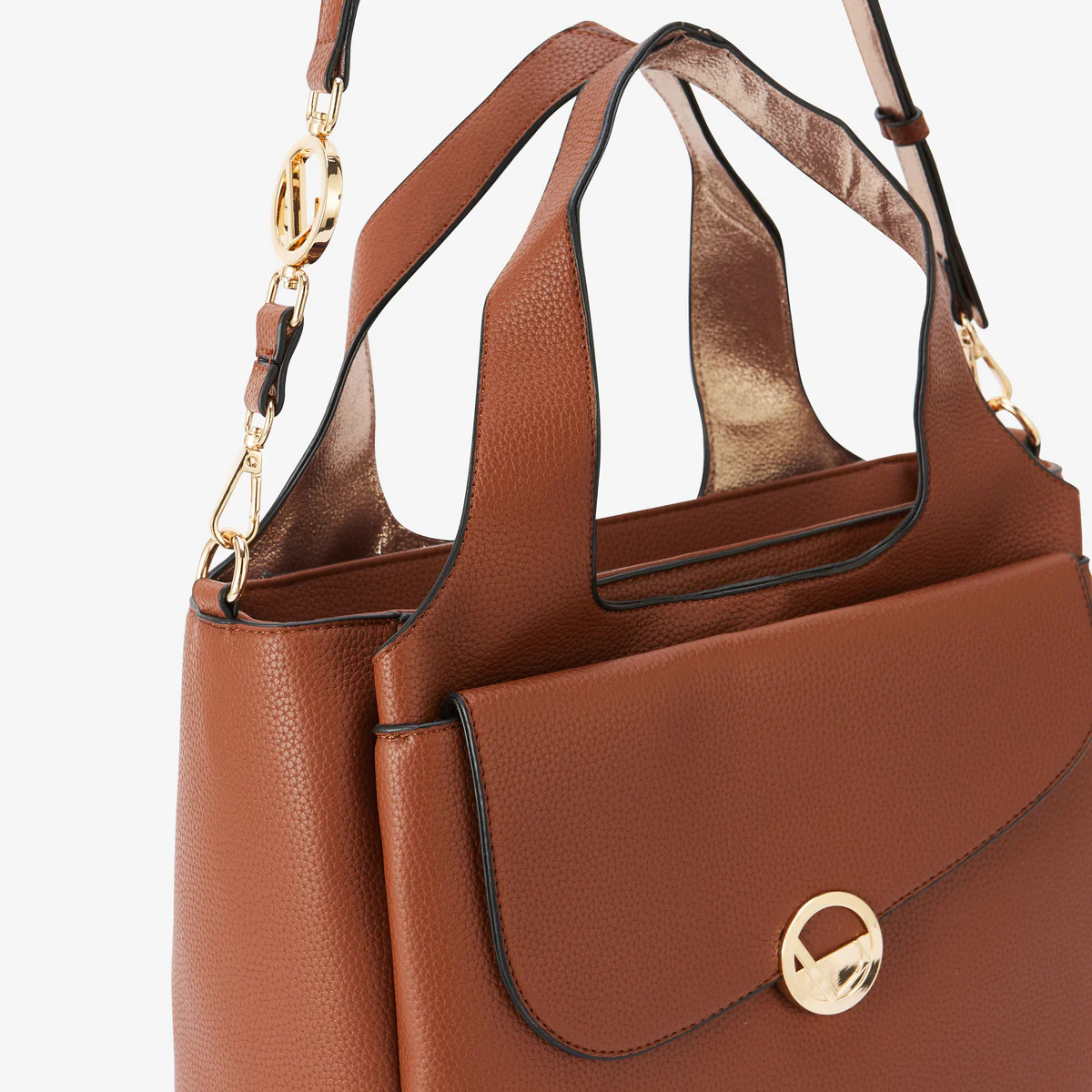 Grand sac shopper camel Romana - Image 6