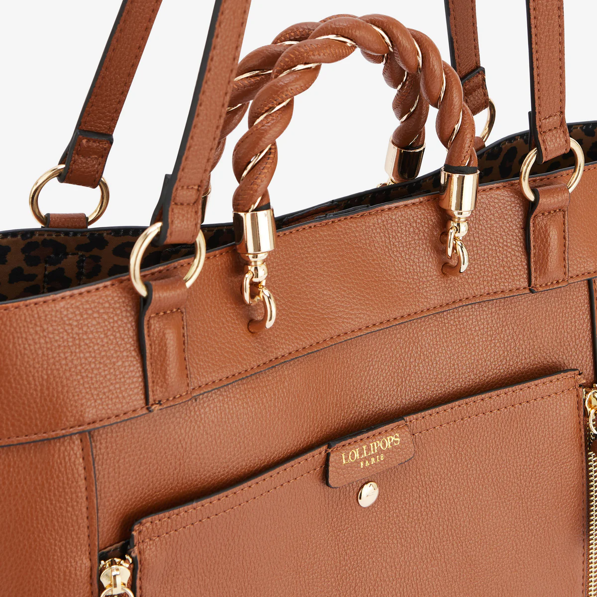 Grand sac shopper camel Rosazia - Image 5