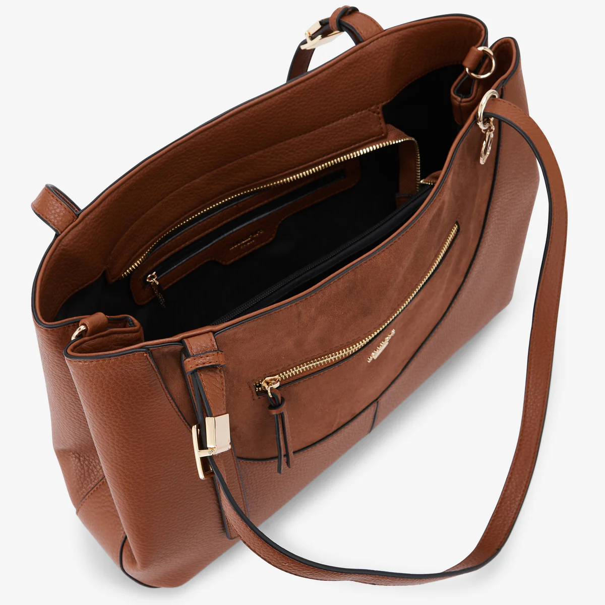 Grand sac shopper cognac Raven - Image 4