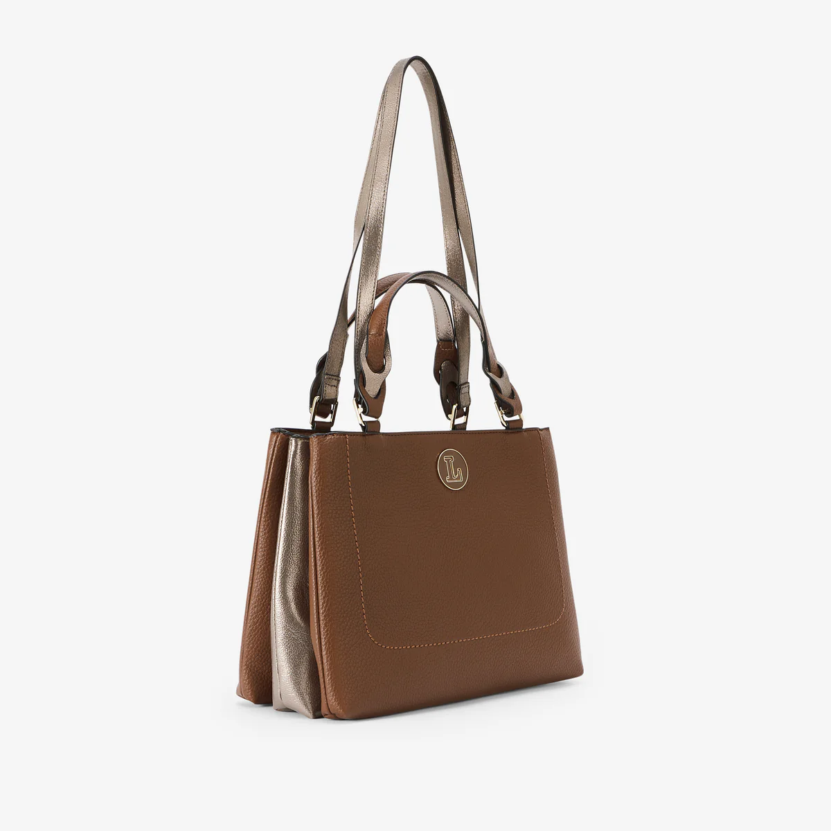 Grand sac shopper cognac Rosabelle - Image 3