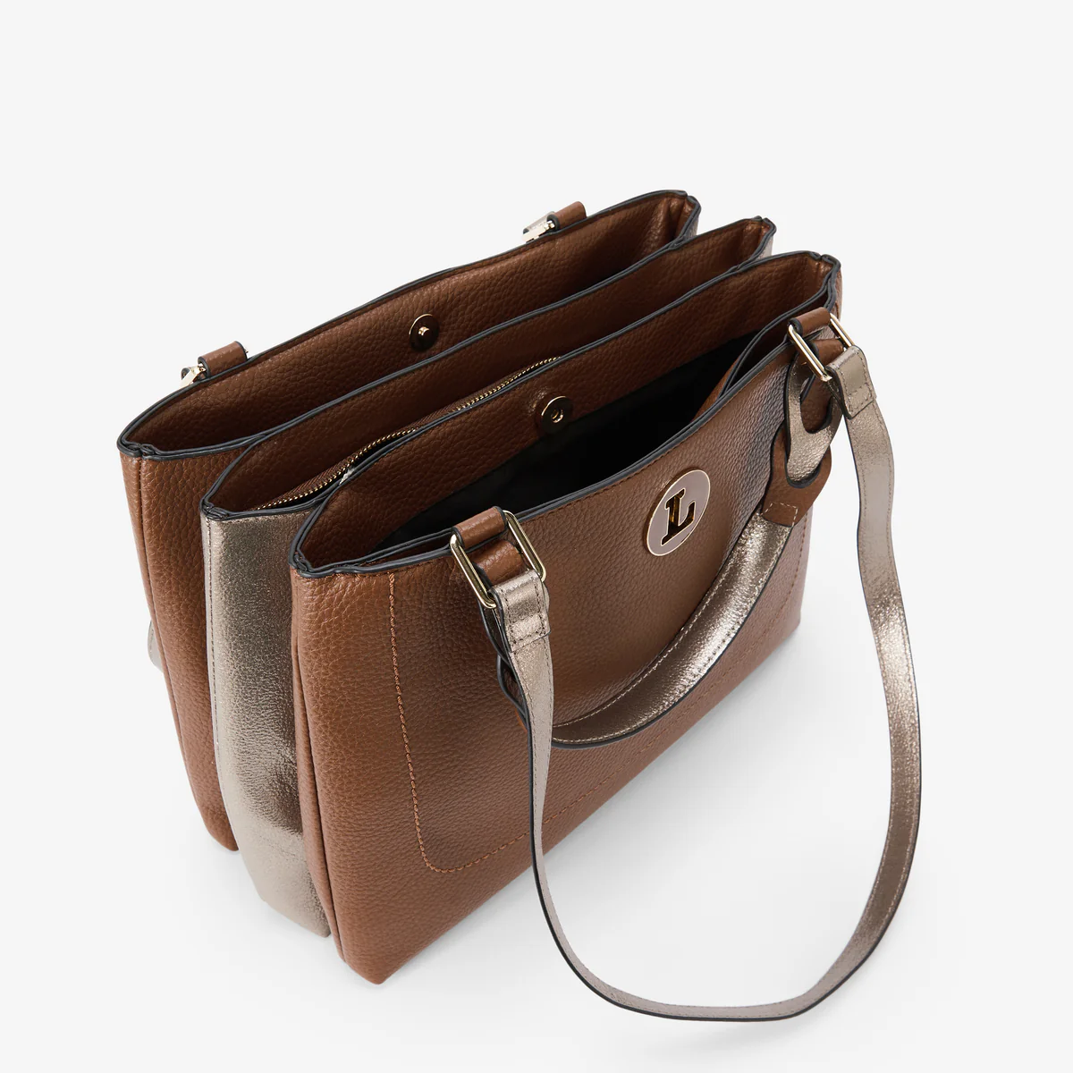 Grand sac shopper cognac Rosabelle - Image 4
