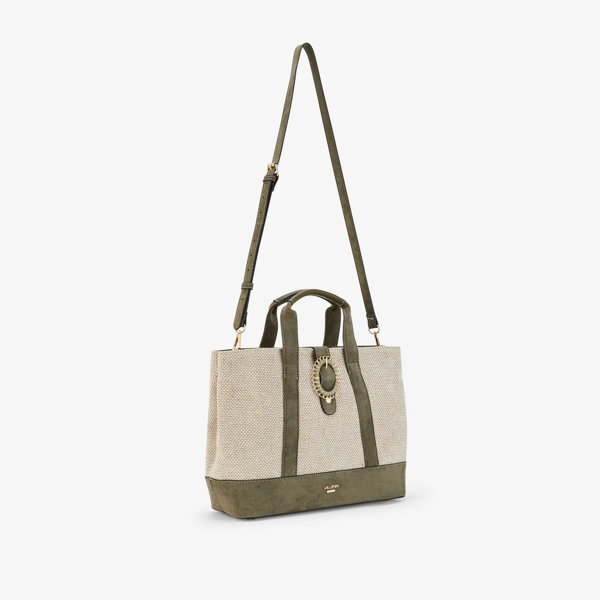 Grand sac shopper kaki Paisley - Image 3