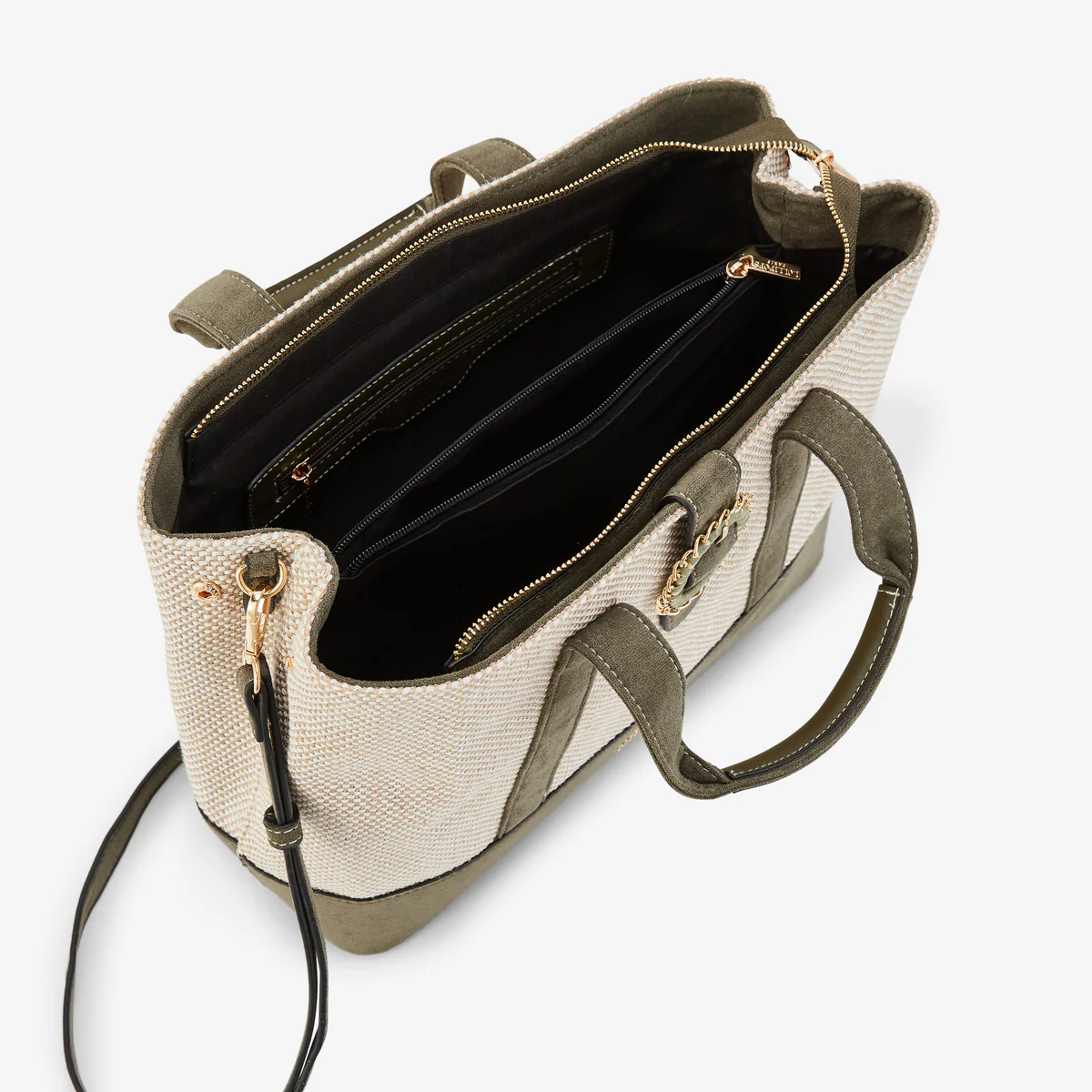 Grand sac shopper kaki Paisley - Image 4