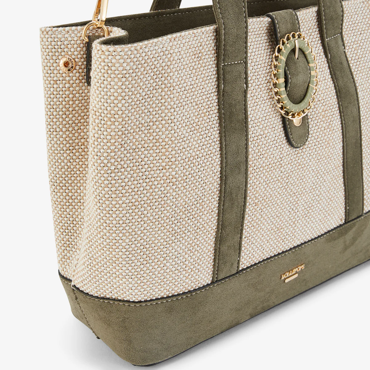 Grand sac shopper kaki Paisley - Image 5