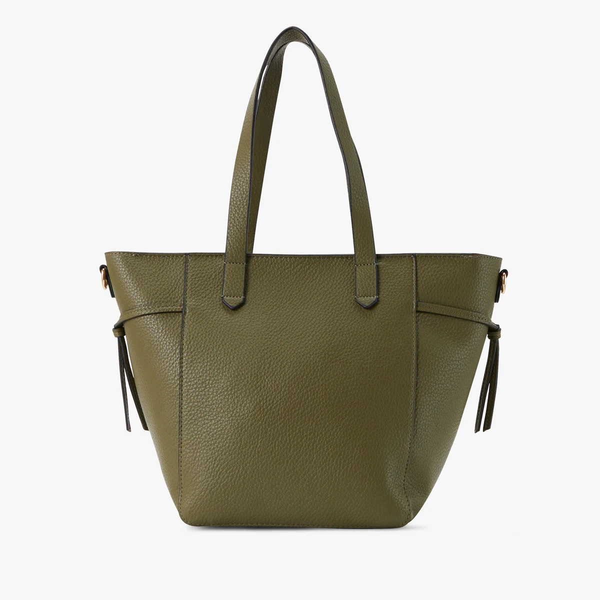 Grand sac shopper kaki Pivoine - Image 2