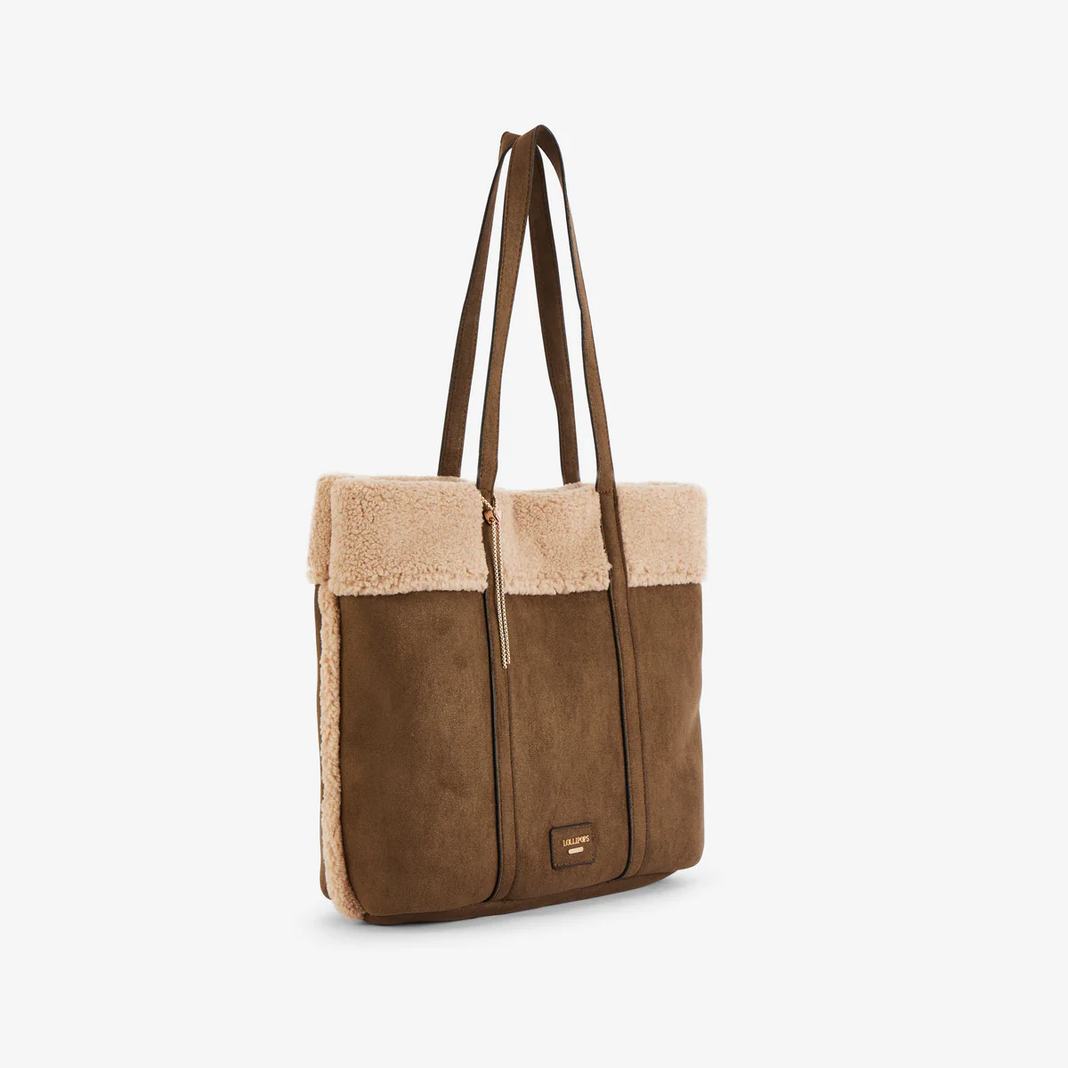 Grand sac shopper kaki Reyana - Image 3