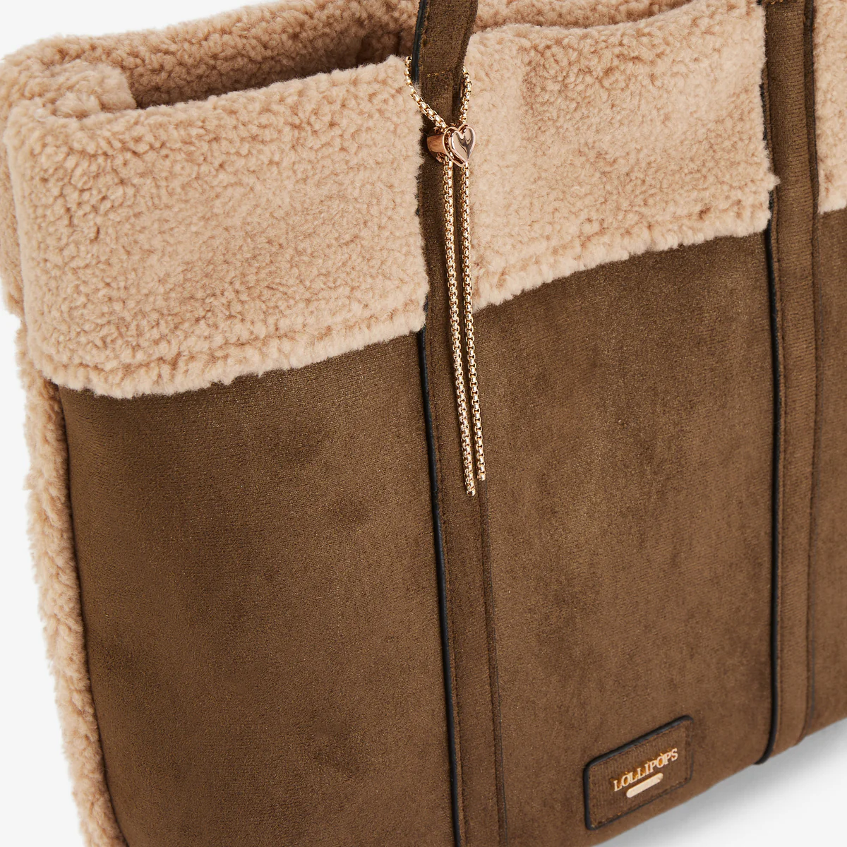 Grand sac shopper kaki Reyana - Image 5