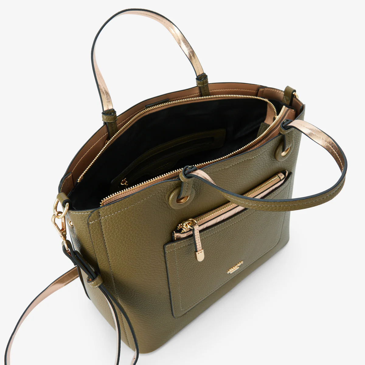 Grand sac shopper kaki Riada - Image 4